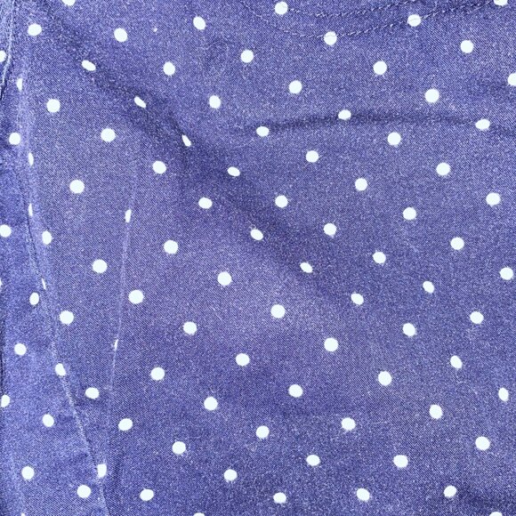 Cherokee Kids Polka Dot White Navy Shorts 6/6X 100% Cotton - Picture 2 of 5